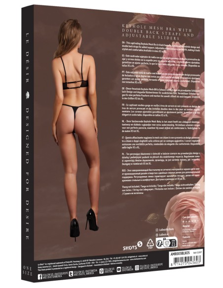 Soutien-Gorge Transparent Bravia Noir