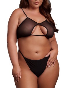 Soutien-Gorge Transparent Grande Taille Bravia Noir