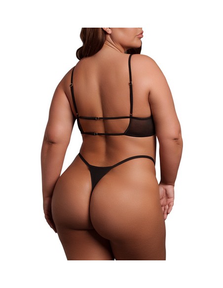 Soutien-Gorge Transparent Grande Taille Bravia Noir