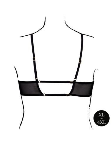 Soutien-Gorge Transparent Grande Taille Bravia Noir