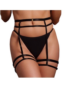 Porte-jarretelles Double Strap Noir