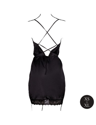 Robe Fendue Krystal Noir