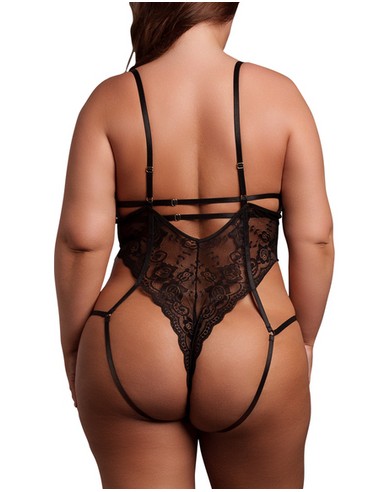 Body Dentelle Grande Taille Sandra Noir