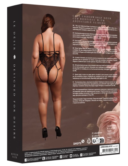 Body Dentelle Grande Taille Sandra Noir