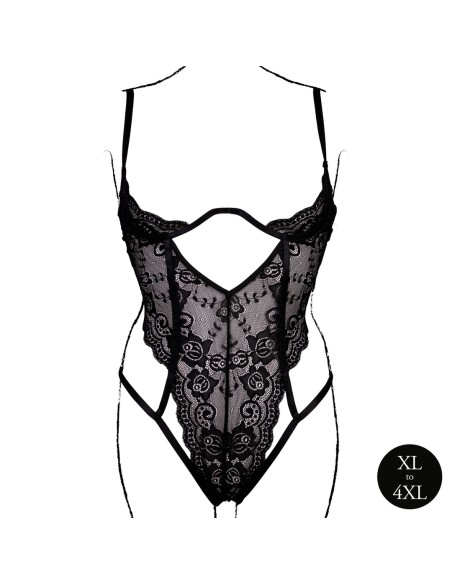 Body Dentelle Grande Taille Sandra Noir
