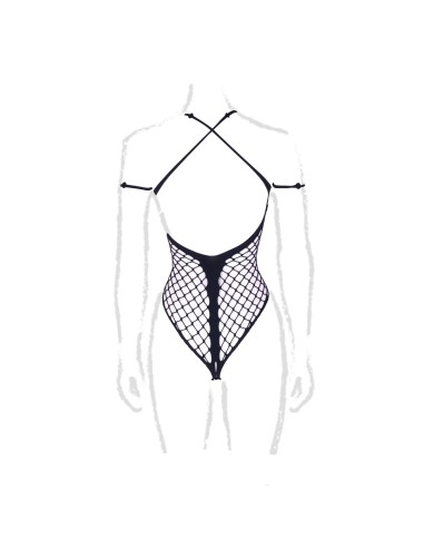 Body String Ouvert Grande Taille Leda Noir