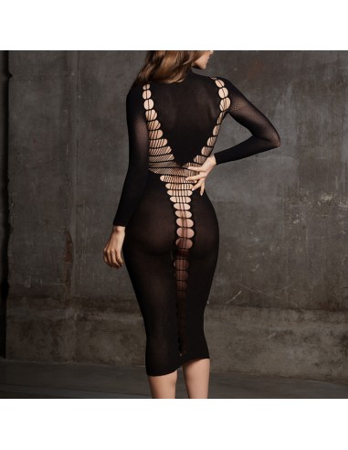 Robe Longue à Col Roulé CarmeNoir