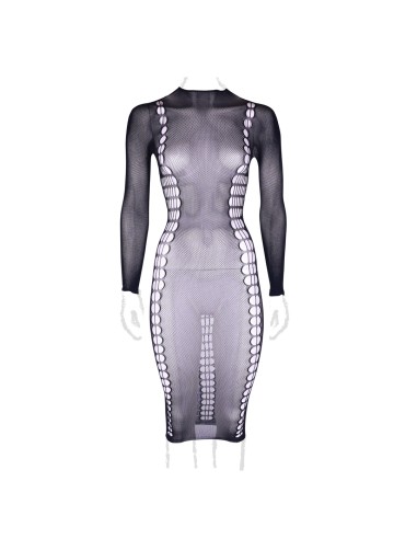 Robe Longue à Col Roulé Grande taille Carme Noir