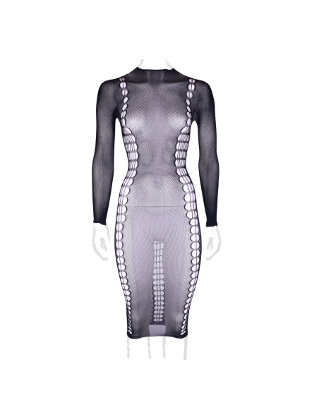 Robe Longue à Col Roulé Grande taille Carme Noir