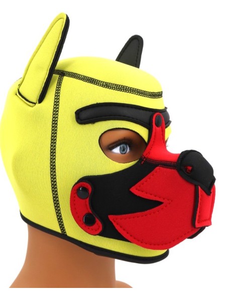 Cagoule Puppy Fox Néoprène Jaune-Rouge Cagoule Puppy Fox Néoprène Jaune-Rouge