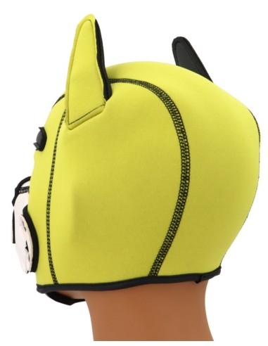 Cagoule Puppy Fox Néoprène Jaune-Blanc