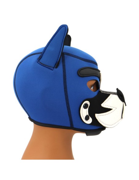 Cagoule Puppy Fox Néoprène Bleu-Blanc