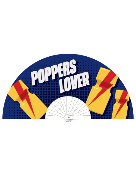 Éventail Poppers Lover 64cm