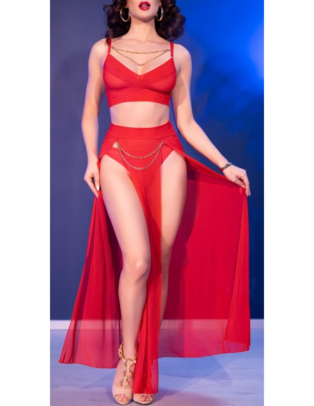 Ensemble 3 Pièces Celia Rouge