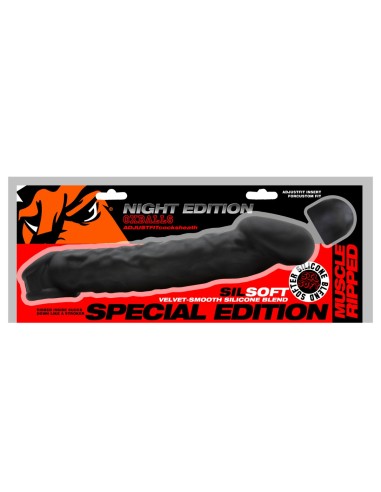 Gaine de pénis Muscle Ripped Night Edition 19 x 3.8 cm