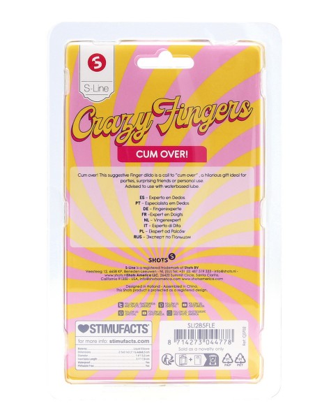 Gode Doigt Cum Over 8 x 4cm