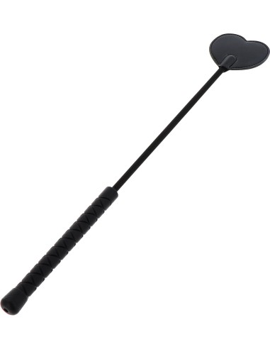 Cravache Black Heart 44cm Noir