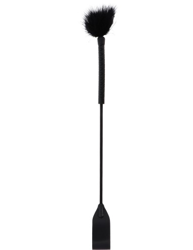 Cravache et Plumeau Tick Whip 56cm Noir