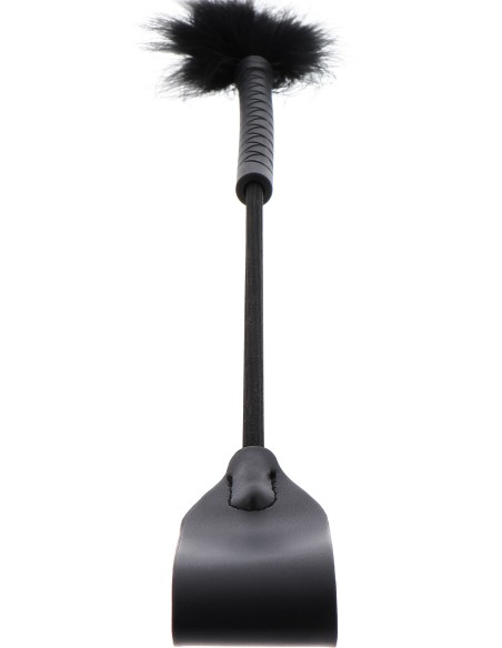 Cravache et Plumeau Tick Whip 56cm Noir