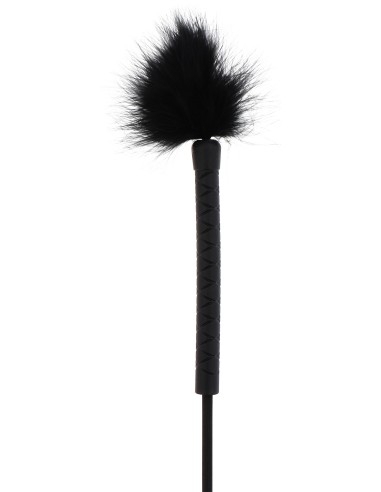 Cravache et Plumeau Tick Whip 56cm Noir
