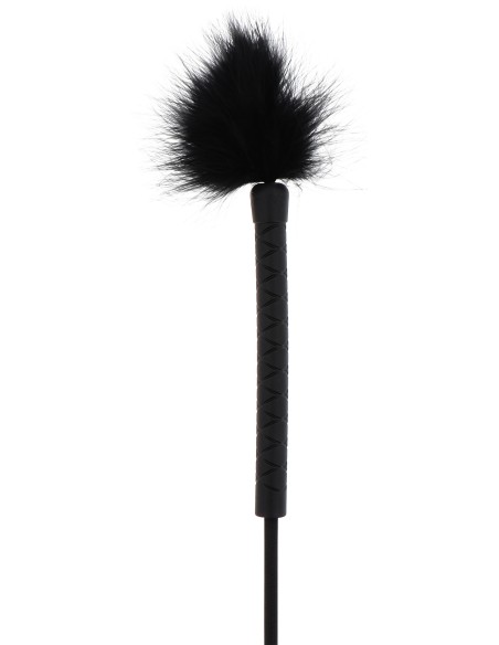 Cravache et Plumeau Tick Whip 56cm Noir