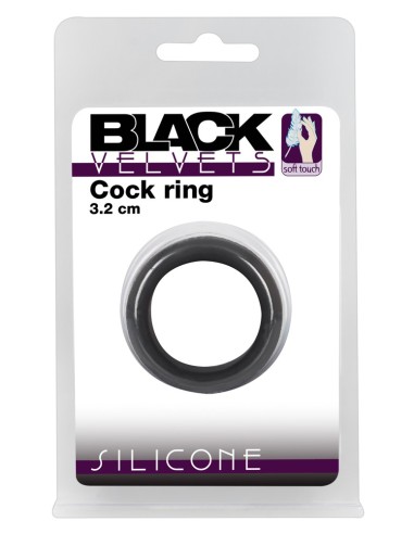 Cockring Velvet Ring M Noir 32mm
