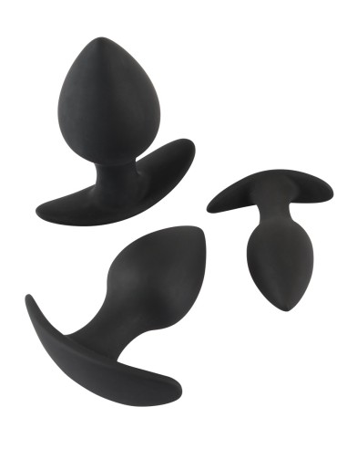 Lot de 3 plugs lestés Trainer Weight Noirs