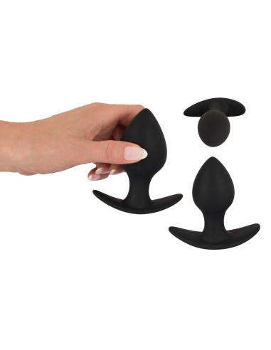 Lot de 3 plugs lestés Trainer Weight Noirs