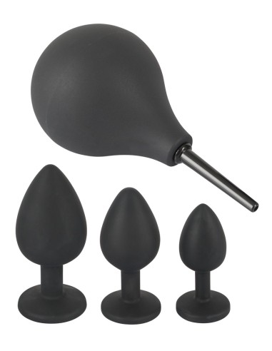 Kit 3 Plugs Bijou Velvet Jewel Noir