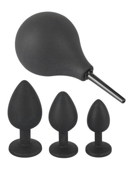 Kit 3 Plugs Bijou Velvet Jewel Noir