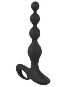 Stimulateur Beads Velvet 16.5 x 3.5 cm Noir
