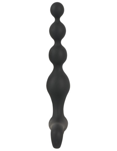 Stimulateur Beads Velvet 16.5 x 3.5 cm Noir