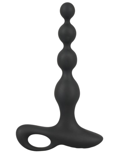 Stimulateur Beads Velvet 16.5 x 3.5 cm Noir