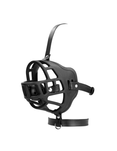 Muselière avec Bâillon-boule Muzzle Gag Noire