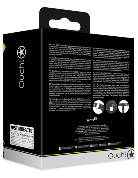 Ceinture de chasteté Belt Cock Noire