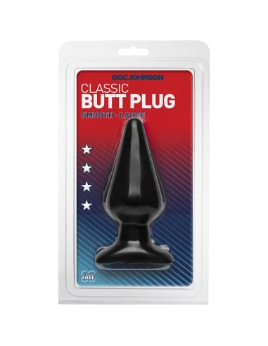 Butt Plug Smooth 12 x 6 cm Noir