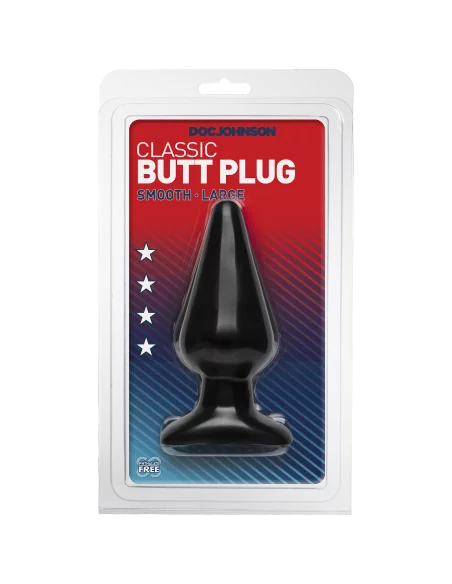Butt Plug Smooth 12 x 6 cm Noir