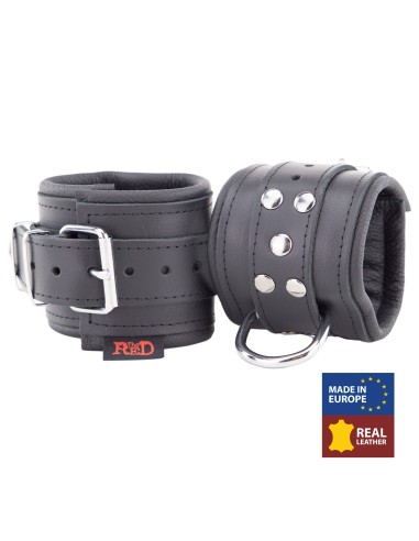 Menottes Rembourrées en cuir pour les poignets Noir