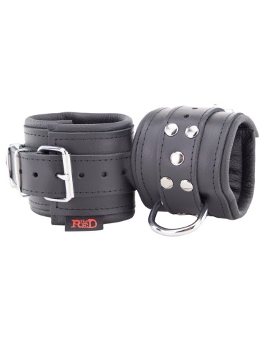 Menottes Rembourrées en cuir pour les poignets Noir