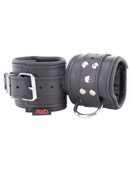 Menottes Rembourrées en cuir pour les poignets Noir