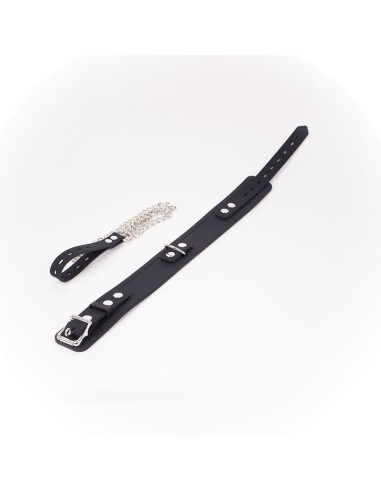 Collier et Laisse Deluxe Collar Noir