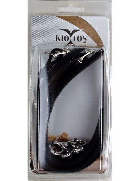 Menottes de poignets en silicone DELUXE Noir Menottes de poignets en silicone DELUXE Noir