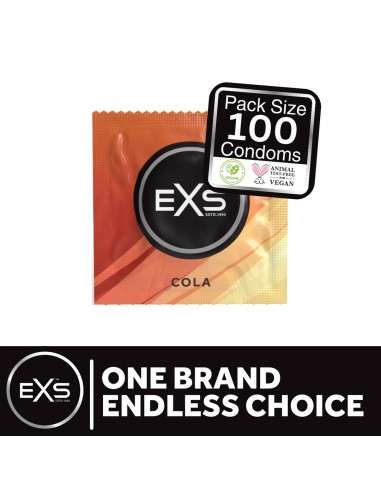 Préservatifs aromatisés Cola 54mm x100
