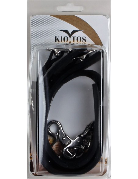 Menottes de chevilles en silicone DELUXE Noir Menottes de chevilles en silicone DELUXE Noir