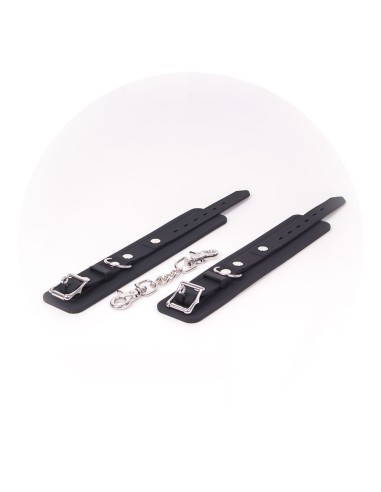 Menottes de chevilles en silicone DELUXE Noir