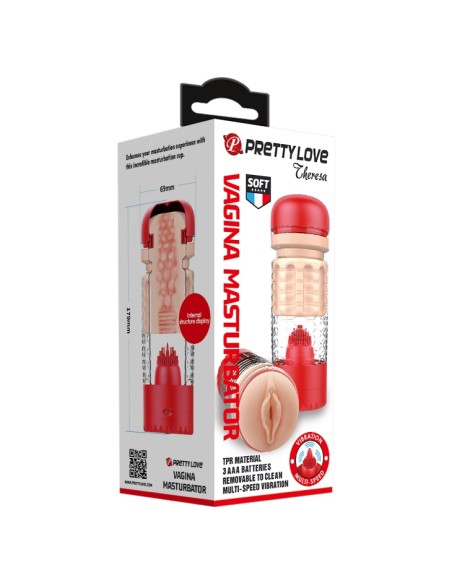 Masturbateur automatique Theresa Pussy Rouge