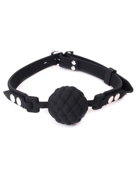 Baillon Boule PineCone Silicone Noir