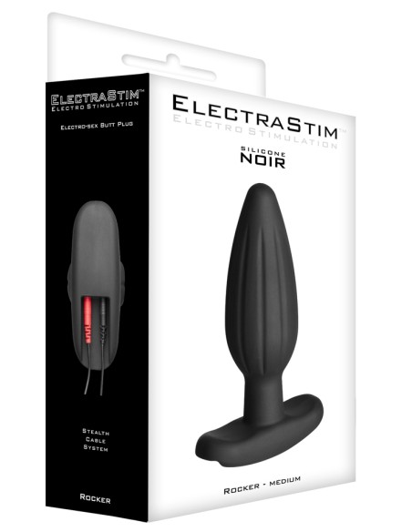Plug d'électrostimulation en silicone Rocker Medium Electrastim 11.5 x 4cm