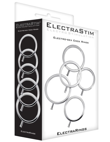 Lot de 5 Cockrings Électro ElectraRings Electrastim