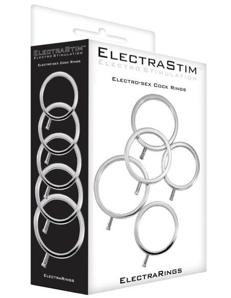 Lot de 5 Cockrings Électro ElectraRings Electrastim